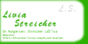livia streicher business card